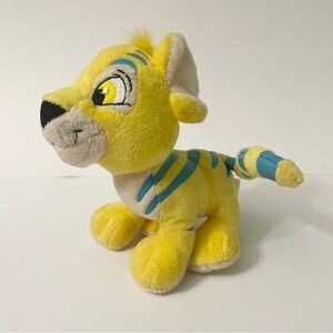 2008 Neopets Yellow Kougra Plush Jakks Pacific Key Quest